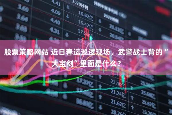 股票策略网站 近日春运巡逻现场，武警战士背的“大宝剑”里面是什么？